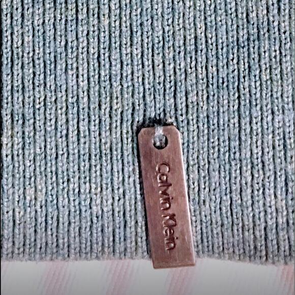 Men’s sweater Calvin Klein Cotton Blend V-Neck Sweater Banded Cuffs XL - Picture 8 of 8